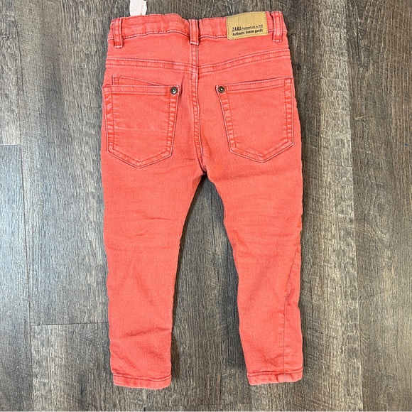 Zara Kids Coral Jeans - Picture 2 of 5